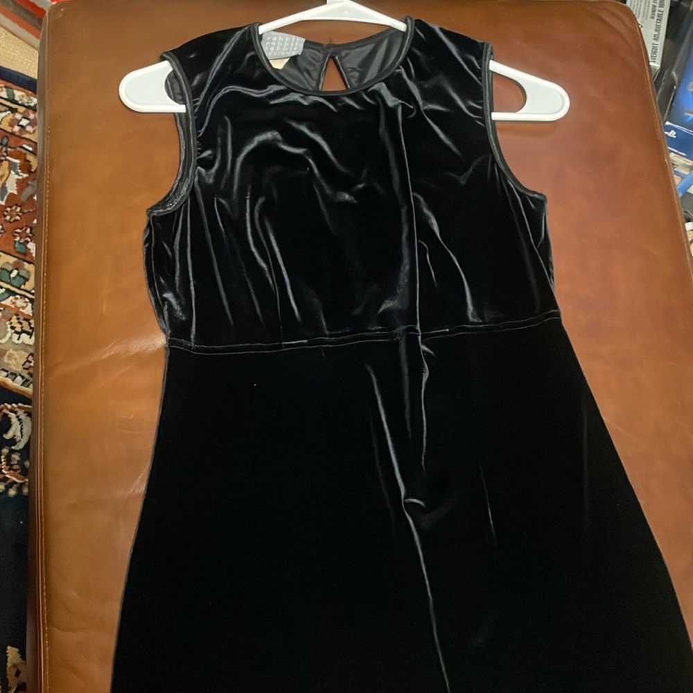 Rabbit Designs, Black Velvet, Woman’s Size 8, Cocktail Dress